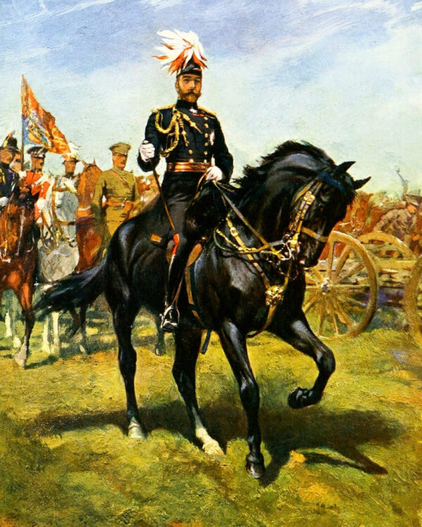 Rei George Em seu cavalo